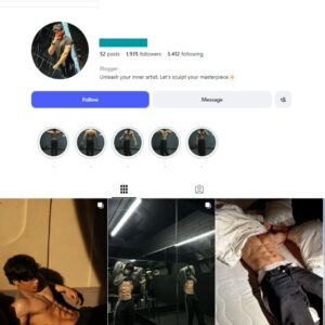 3K Fitness Transformation Instagram Account for sale
