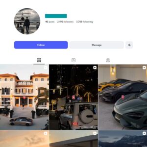 3K Luxury Success Motivation Instagram Account for sale