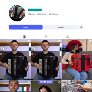 40K Accordion Music Instagram Account for sale