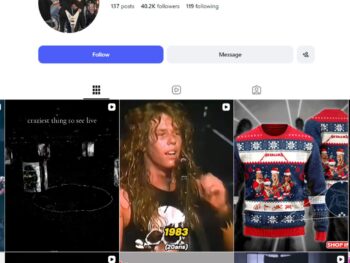 40K Metallica Music Fan Instagram Account