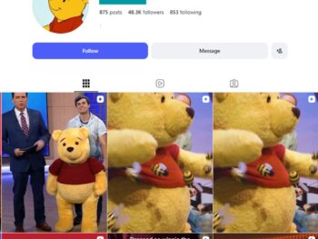 45K Winnie-the-Pooh Fans Instagram Account for sale
