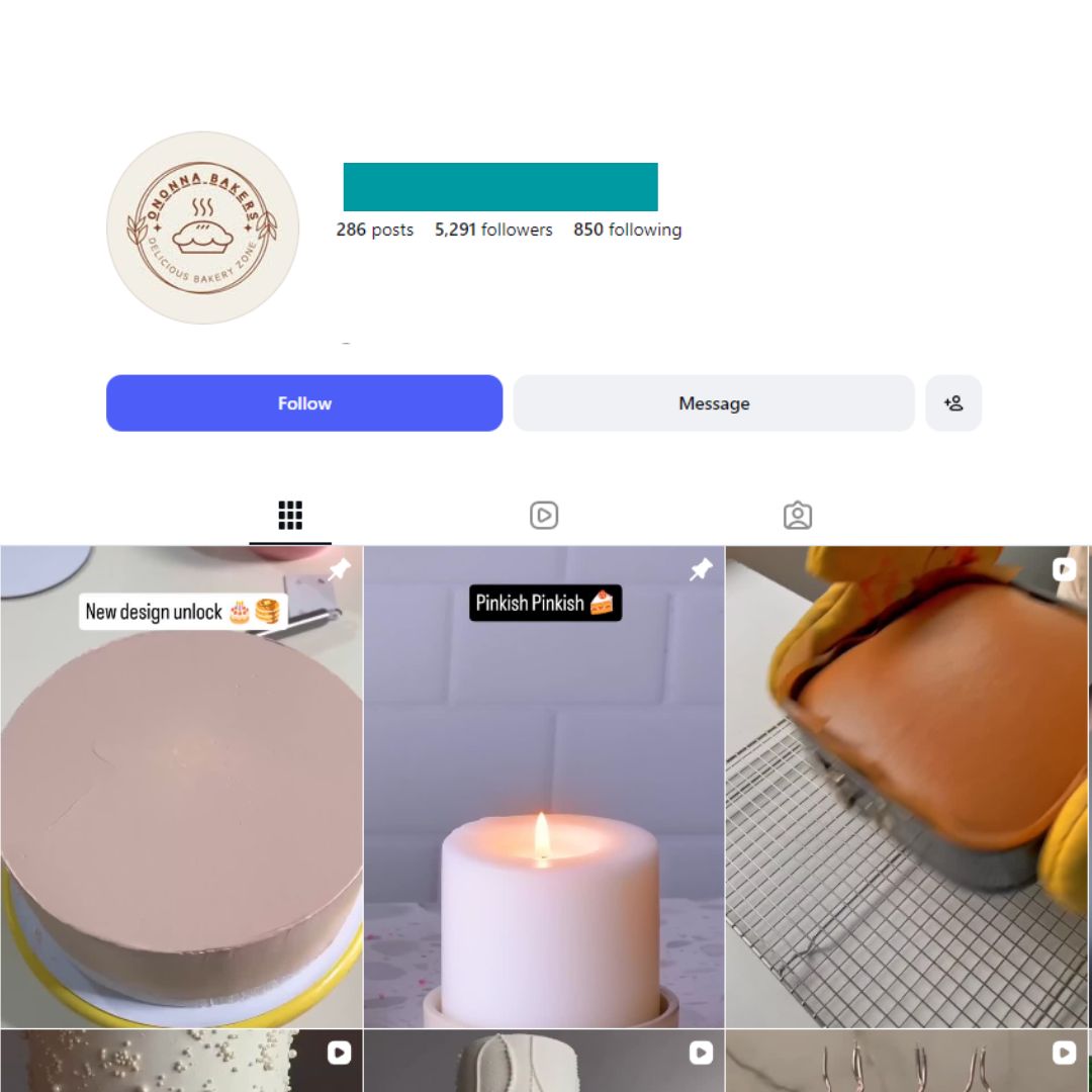 5K Cake Decoration Instagram Account - Image 1