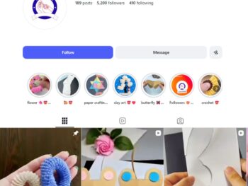 5K DIY Craft Tutorials Instagram Account