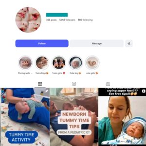 5K Newborn Parenting Instagram Account for sale