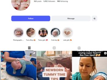 5K Newborn Parenting Instagram Account for sale