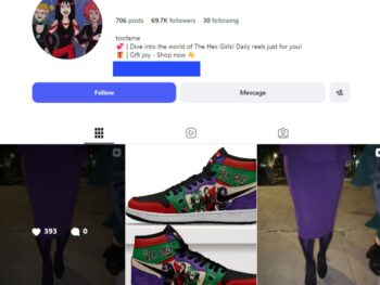 65K Hex Girls Cartoon Fan Instagram Account