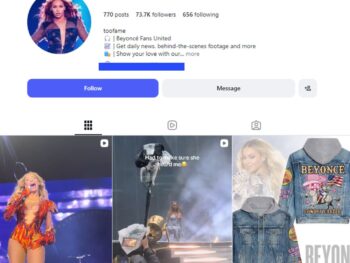 70K Beyoncé Fan Instagram Account