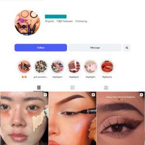 7K Makeup tutorials Instagram Account for sale