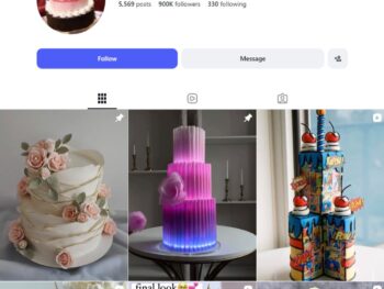 900K Cake Art Instagram Account