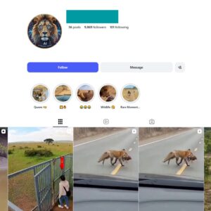 9K AI Wildlife Instagram Account for Sale