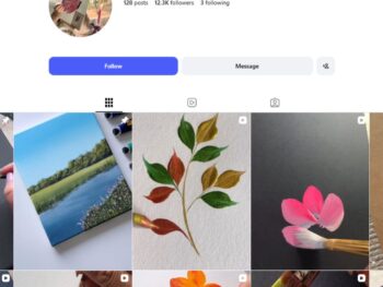 12K Canvas Painting Tutorials Instagram Account for Sale