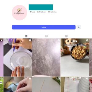 13K DIY Art Business Instagram Account for Sale