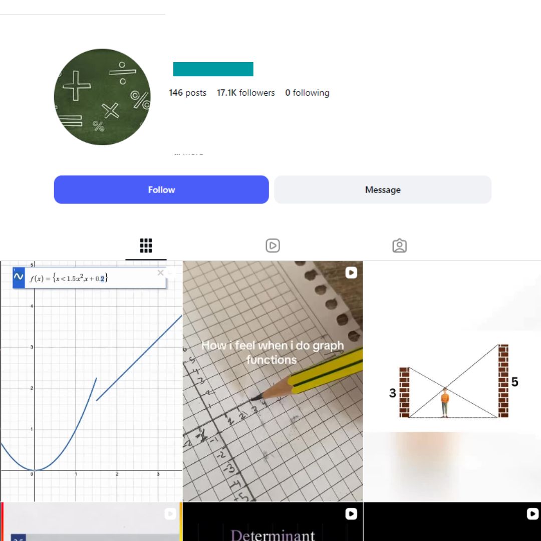 17K Math Humor Instagram Account for sale 17K Math Humor Instagram Account - Image 1
