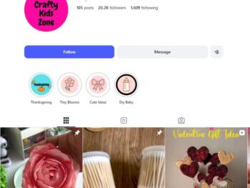 20K Kids Craft Instagram Account