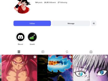 26K Dragon Ball Anime Edits Instagram Account