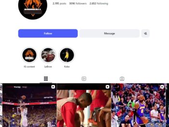 300K Basketball Clips Instagram Account