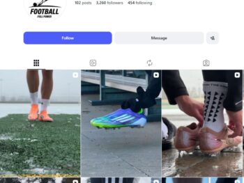 3K Football Boot Closeups Instagram Account