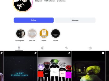 470K Model Edits Instagram Account for Sale