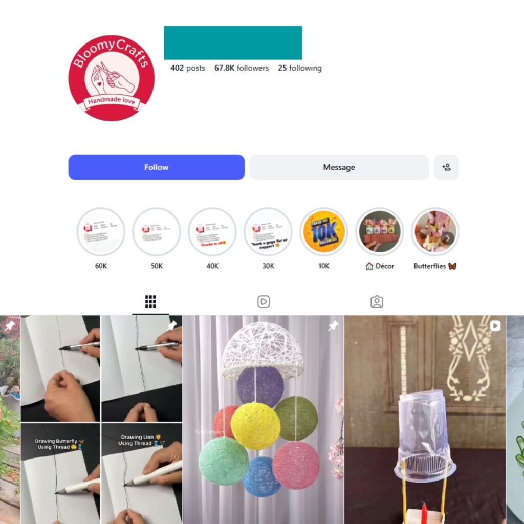 65K DIY Decor Instagram Account for Sale