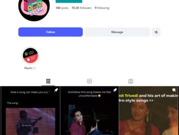 70K Emotional Music Highlights Instagram Account