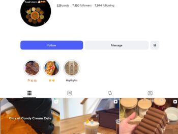 7K Desserts And Viral Food Content Instagram Account