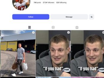 27K Rob Gronkowski NFL Instagram Account