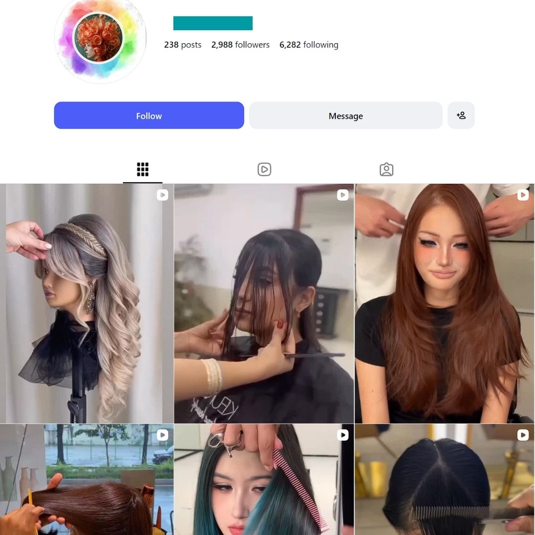 2K Colorful Hair Style Instagram Account - Image 1