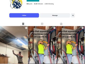 35K Electrician Lover Instagram Account