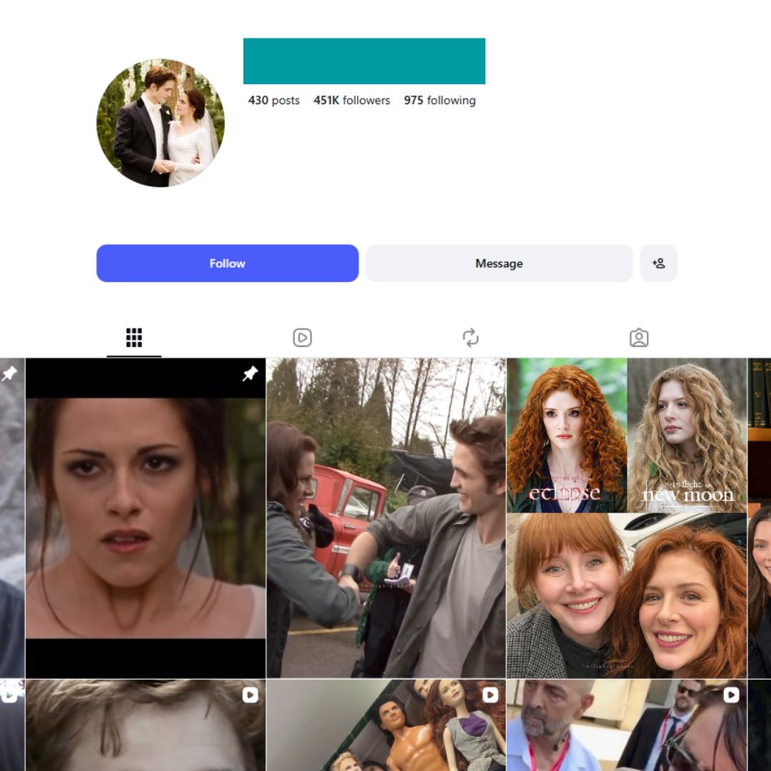450K Twilight Movie Fans Instagram Account for Sale 450K Twilight Movie Fans Instagram Account for Sale