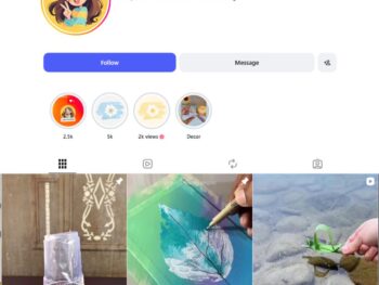 4K Aesthetic Handmade Crafts Instagram Account