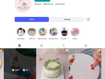 1K Creative Cake Designs Instagram Account