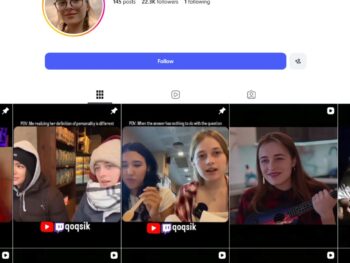 22K Female Vlogger Instagram Account for Sale