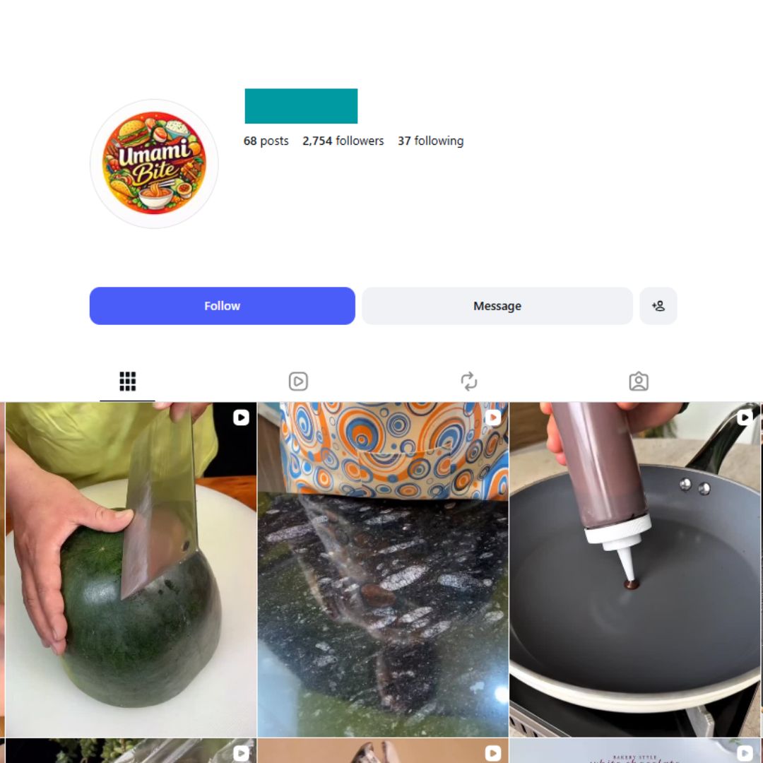 2K Cooking Food Instagram Account for sale 2K Cooking Food Instagram Account - Image 1