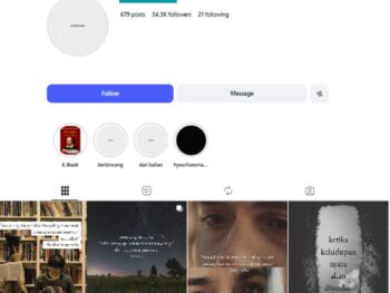30K Indonesian Aesthetic Quotes Instagram Account