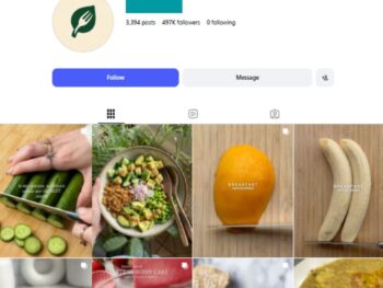 490K Vegan Recipes Instagram Account