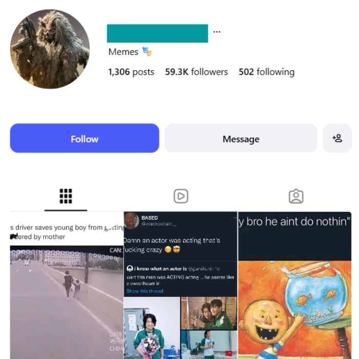 59K Humor Memes Instagram Account for sale 59K Humor Memes Instagram Account - Image 1