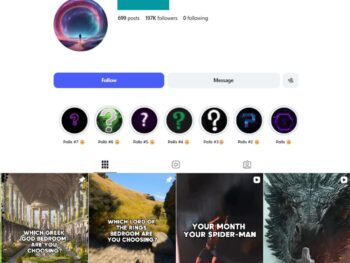 190K Fantasy Vibes Instagram Account