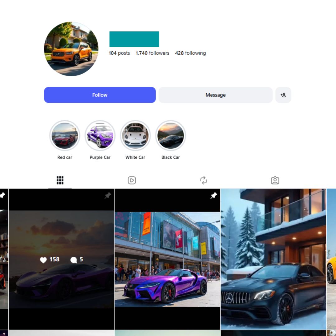 1K Supercars Instagram Account for sale 1K Supercars Instagram Account - Image 1