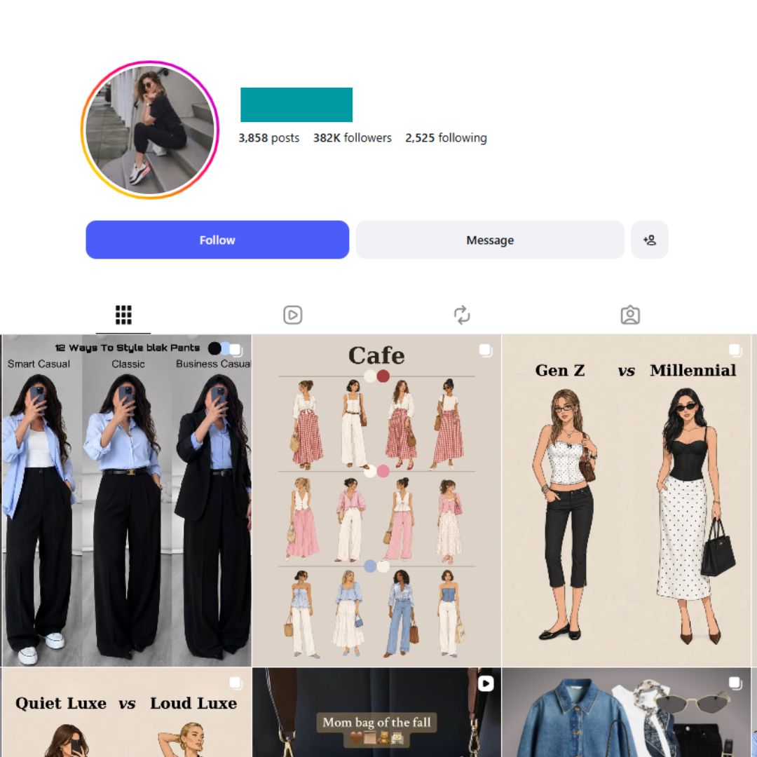 380K Fashion Inspiration Instagram Account for sale 380K Fashion Inspiration Instagram Account - Image 1