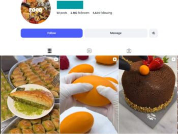 3K Dessert Lovers Instagram Account