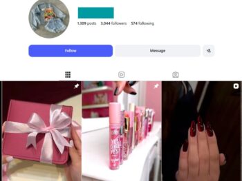 3K Women's Beauty Instagram Account