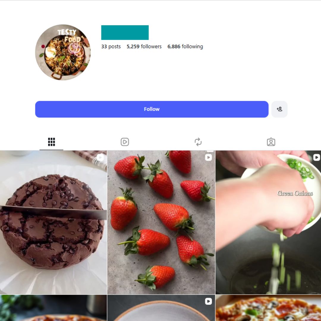 5K Daily Food Instagram Account for sale 5K Daily Food Instagram Account - Image 1