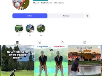 5K Golf Instagram Account