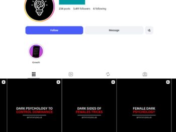 5K Psychology Facts Instagram Account