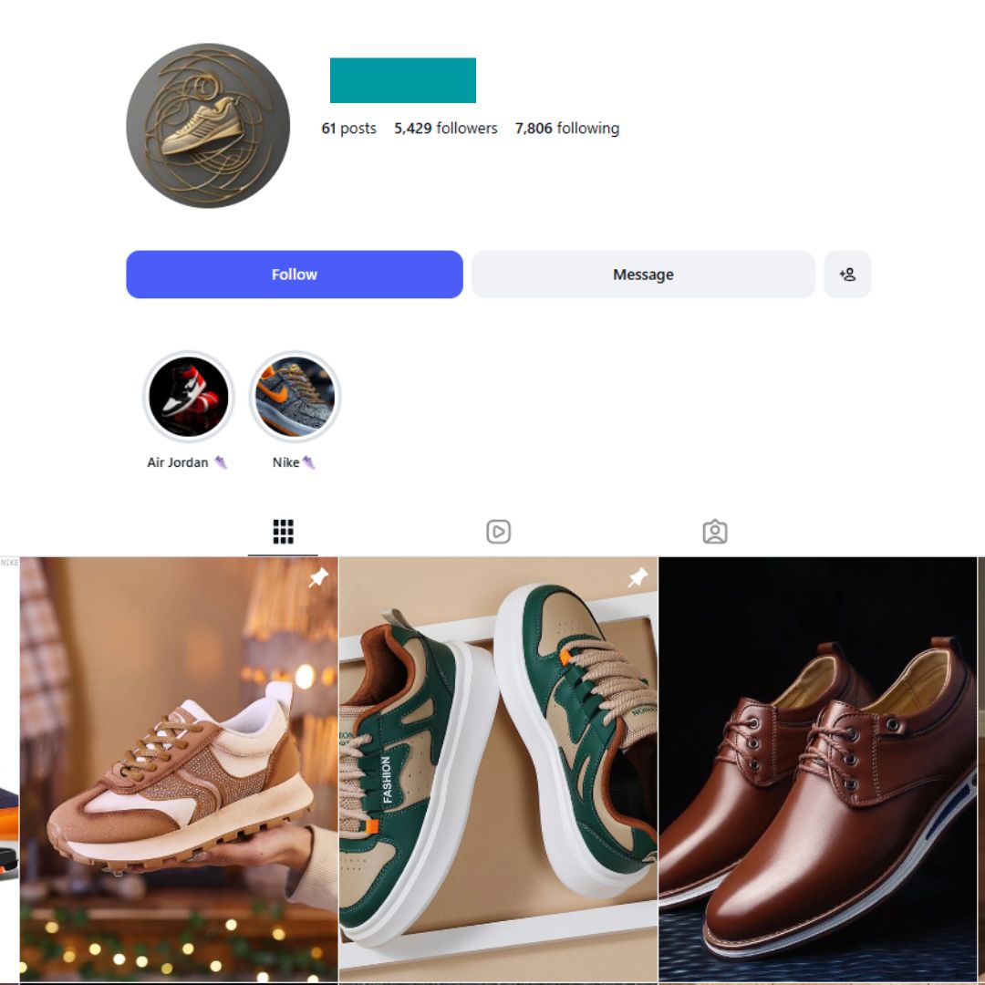 5K Sneaker Instagram Account for sale 5K Sneaker Instagram Account - Image 1