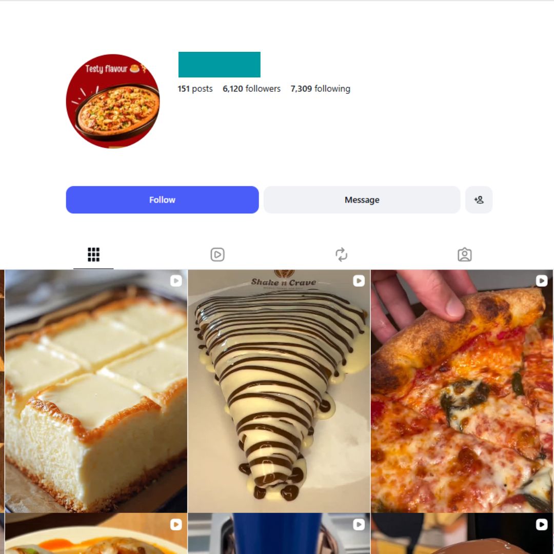 6K Food Instagram Account for sale 6K Food Instagram Account - Image 1