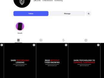 7K Psychology Facts Instagram Account for Sale