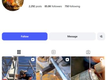 85K Welding Engineering Instagram Account