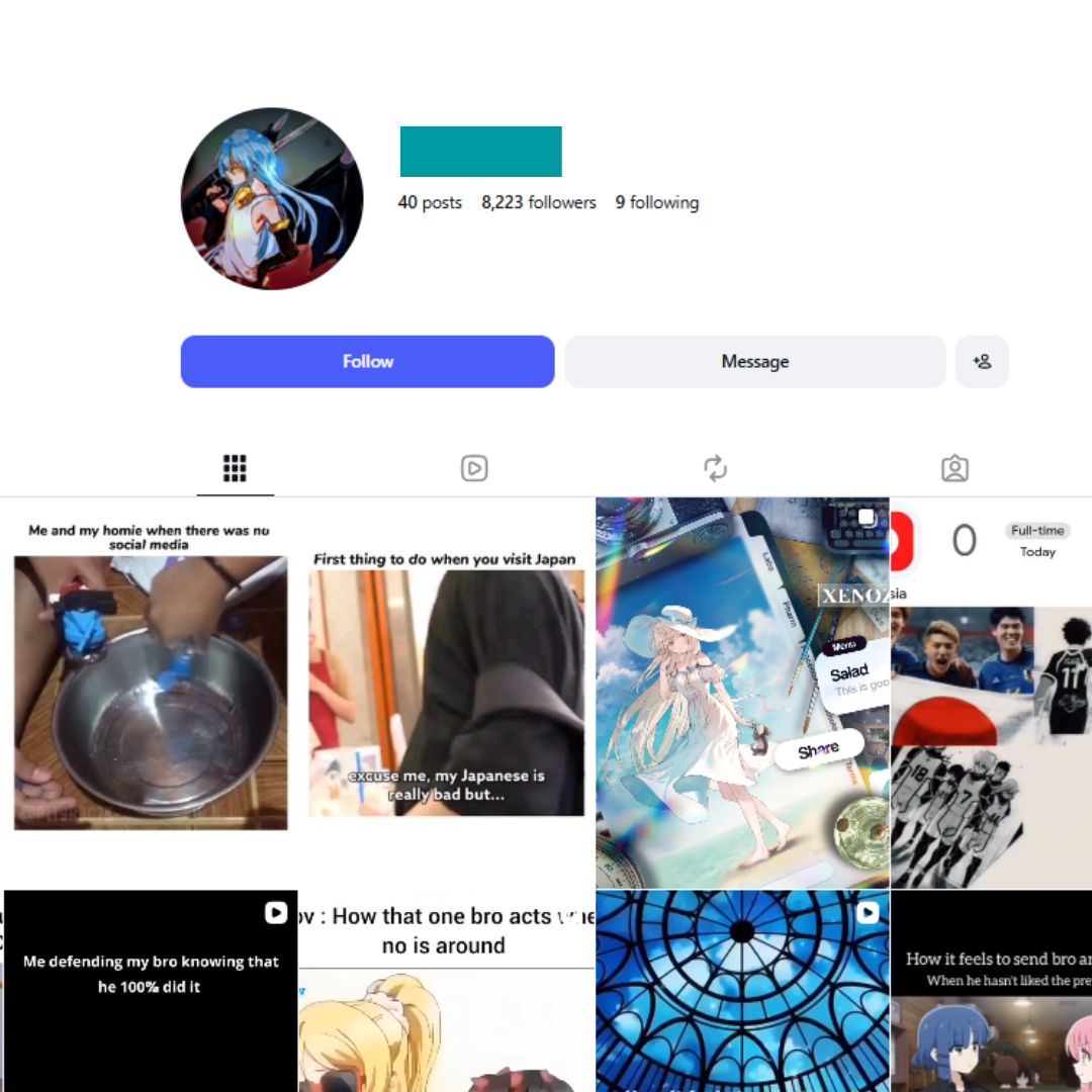 8K Anime Memes Instagram Account for sale 8K Anime Memes Instagram Account - Image 1