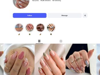 14K Nail Fashion Style Instagram Account for Sale